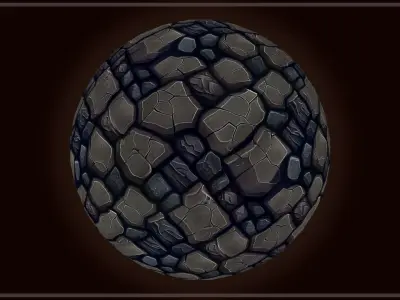 Dungeon Floor and Stone Road -20 TEXTURES -Handpainted PACK 2-- Texture