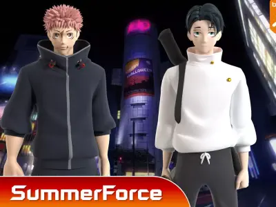 Yuji Itadori - Jujutsu Kaisen SS3 3D model