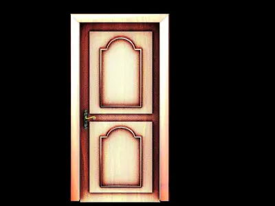 the door wooden 3D model purchase