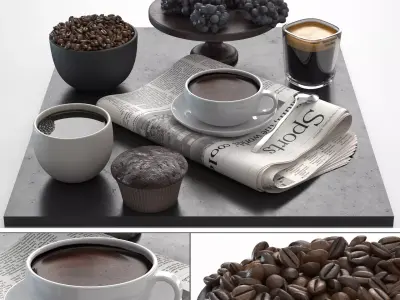Coffee Set 3D model