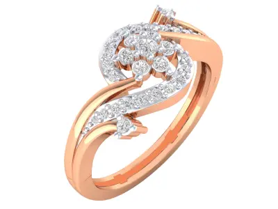 Women Ring Render 3dm STL MTL SLC JCD OBJ FBX Details 3D print model 7
