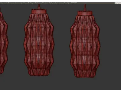 CEILING LAGUNA PENDANTS CHELSOM Low-poly 3D model