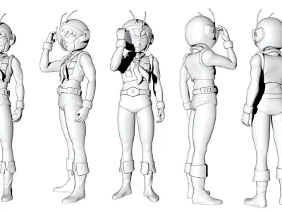 Kappei Jin  Zambot 3 3D print model