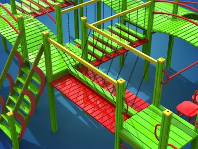 Playground for kids 3D model