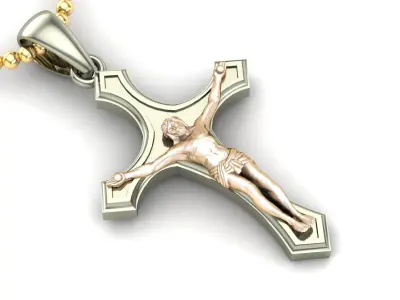 Light Gold Cross New Design  CP 66 3D print model