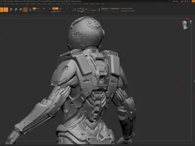 Modular Sci Fi Warriors ZTool Source Files 3D model