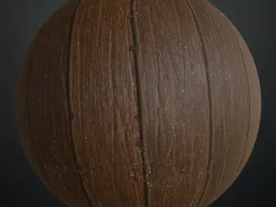 Minimal White Painted Wood with Natural Knots PBR Seamless Texture