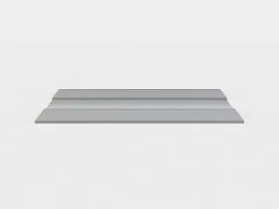 Road sheet of metal Low-poly 3D model
