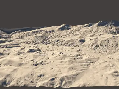 High Detailed Landscape LIDAR 3D model
