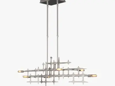 Grid Pendant PBR 3D model