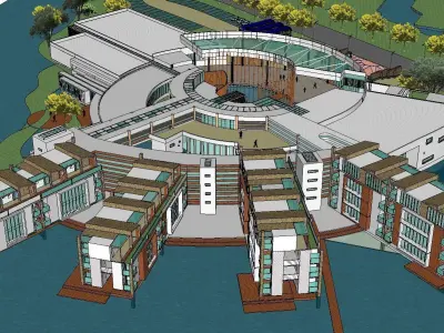 vacation spot-Resort-Fashion Leisure Hotel-0165 3D model
