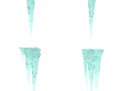 Icicle collection 3D model