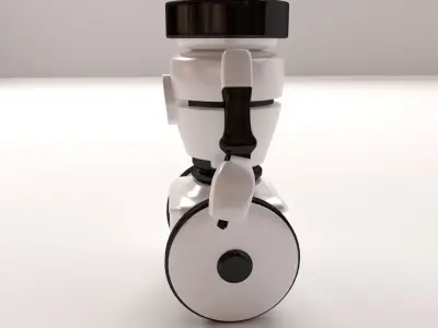 Robot with eyes 3D model