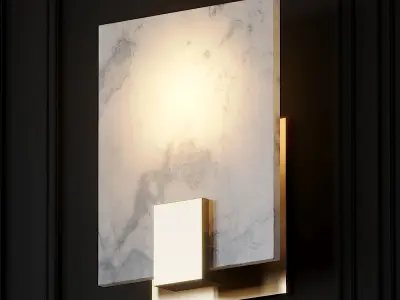 Marble Nordic Wall Lamp 3D model
