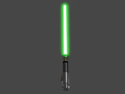 Lightsaber star wars Low-poly 3D model