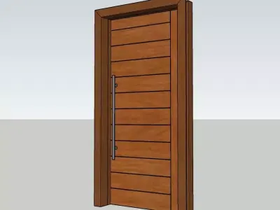 Timber door  3D model