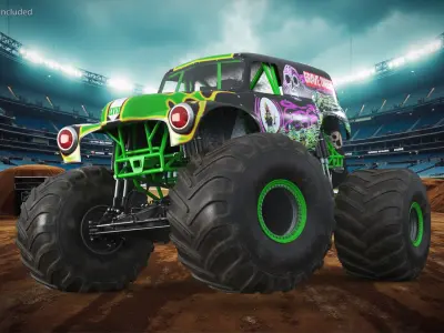  Grave Digger Monster Truck Rigged 