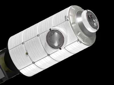 Integrated Gateway HALO and PPE modules 3D model