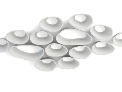 FAVO modular shelves Low-poly 3D model