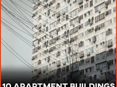 4K Apartment Buildings PBR Materials  3D model