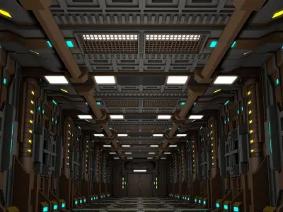 Sci Fi Corridor  3D model