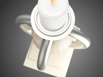 Candle of Pharaoh Egypt Low-poly 3D model