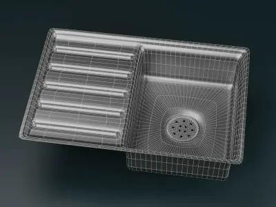 Kitchen Sink Low-poly 3D model buy