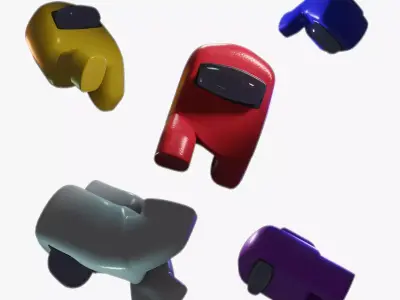 Among Us Rigged 3D model