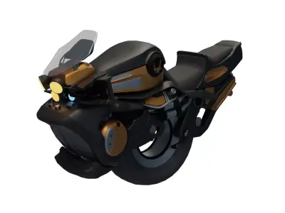 Gyro Sci-Fi Bike 3D model
