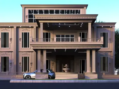 classic villa  3D model