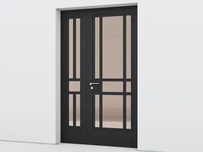 Aluminium door 117 3D model