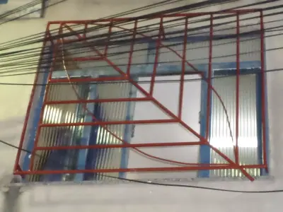 Grid Drawn Window Free 3D model