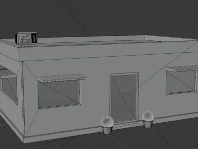 Simple Shop Model 3D model