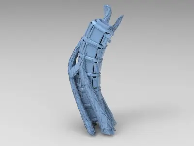 Tech ivy PIllar 3D model