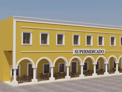 Mexican Supermercado  3D model