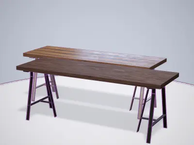 Table ar vr optimized Low-poly 3D model purchase