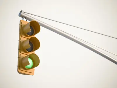 Traffic light set 3D model
