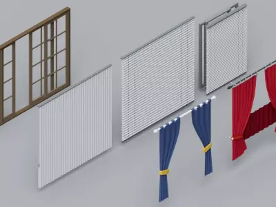 30 Doors and Windows Mega Pack Collection 3D model