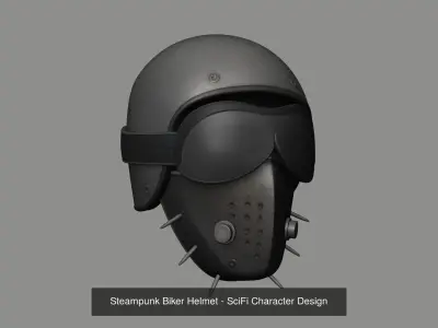 Steampunk Helmets and Masks - SciFi Character Design 3D Model Pack