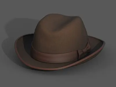 Human cap cloth leather protection classic Generic  Low-poly 3D model