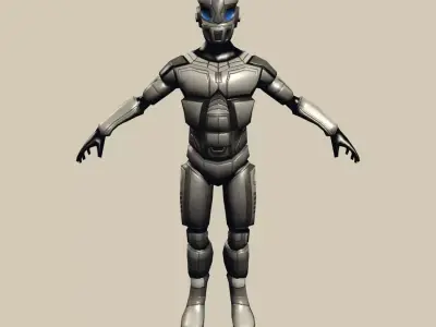 Robot Cyborg Suit Low-poly Low-poly 3D model