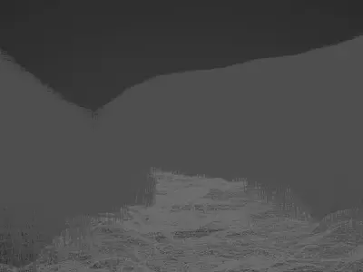 Mako Glowing River with forest animated and volumetric fog Low-poly 3D model