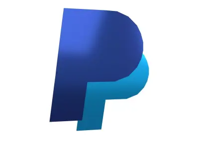 Paypal Logo v1 002 Free low-poly 3D model