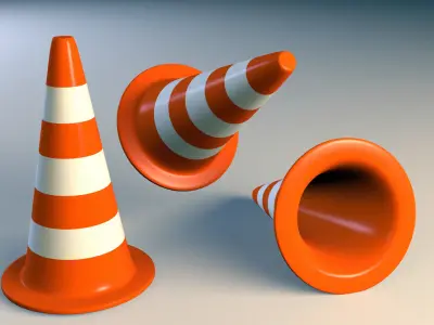 Traffic Cone 3D model