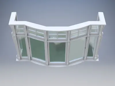 London casement bay window 3D model