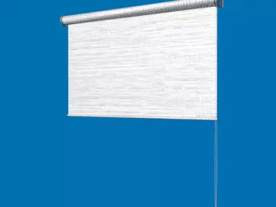Blinds roller blind Free low-poly 3D model