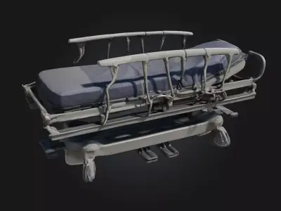 Hospital Stretcher Design  Functional Form in Emergency Motion 3D model