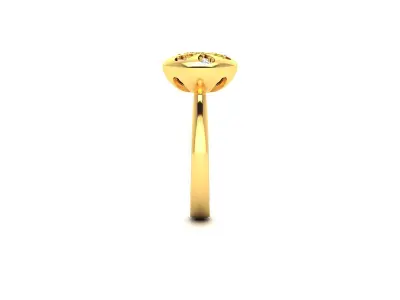 Women Ring  Render 3dm STL OBJ FBX Details 3D print model 53