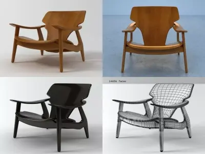 Diz lounge chair 3D model