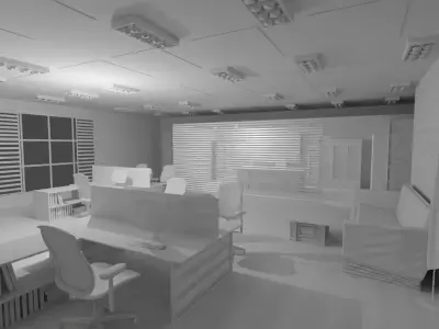 Police Station No Material 3D model